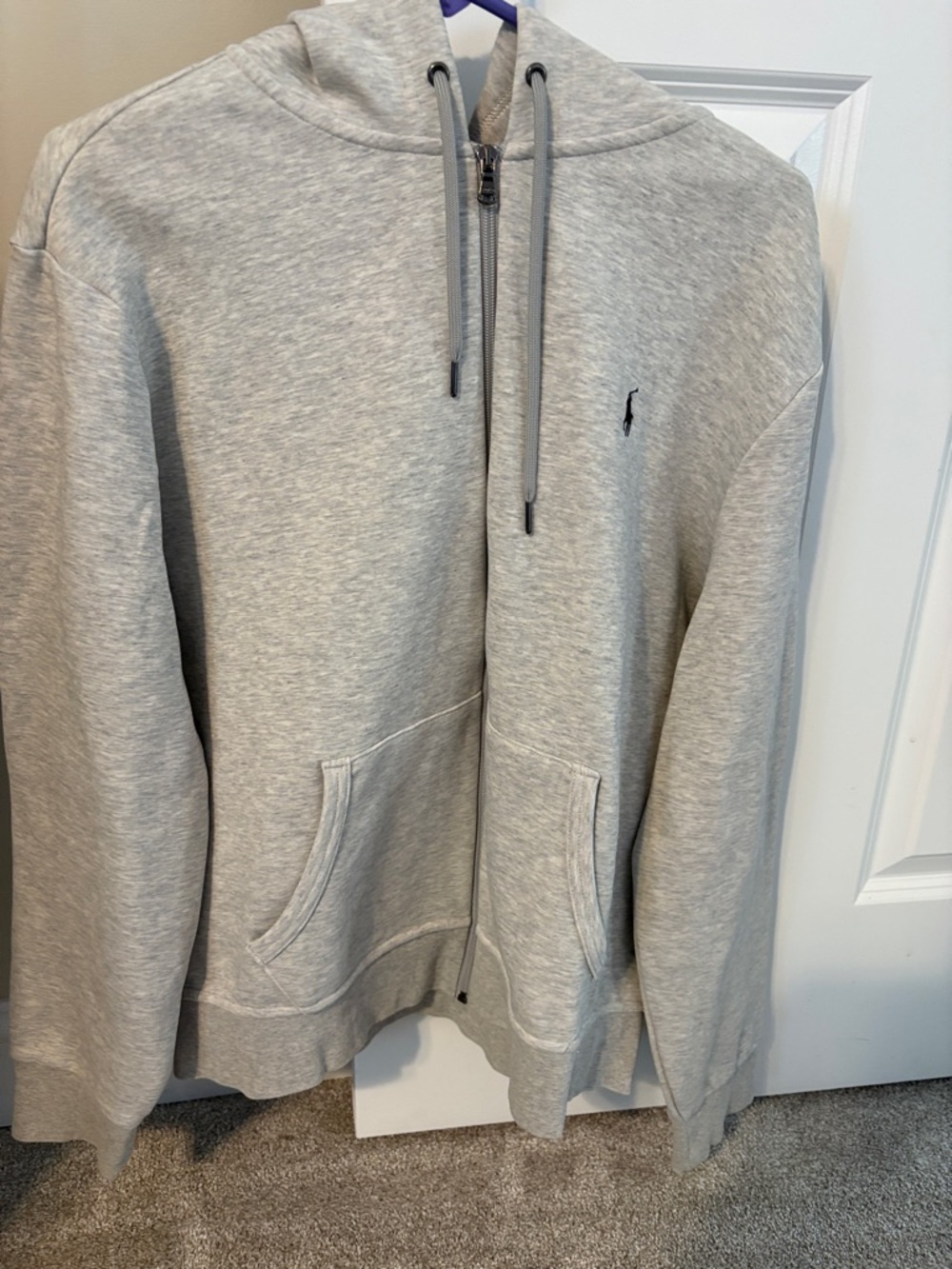 Polo by Ralph Lauren Heather Gray Full-Zip Hoodie